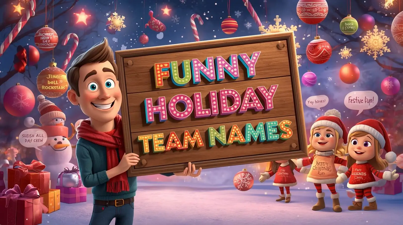 Funny Holiday Team Names