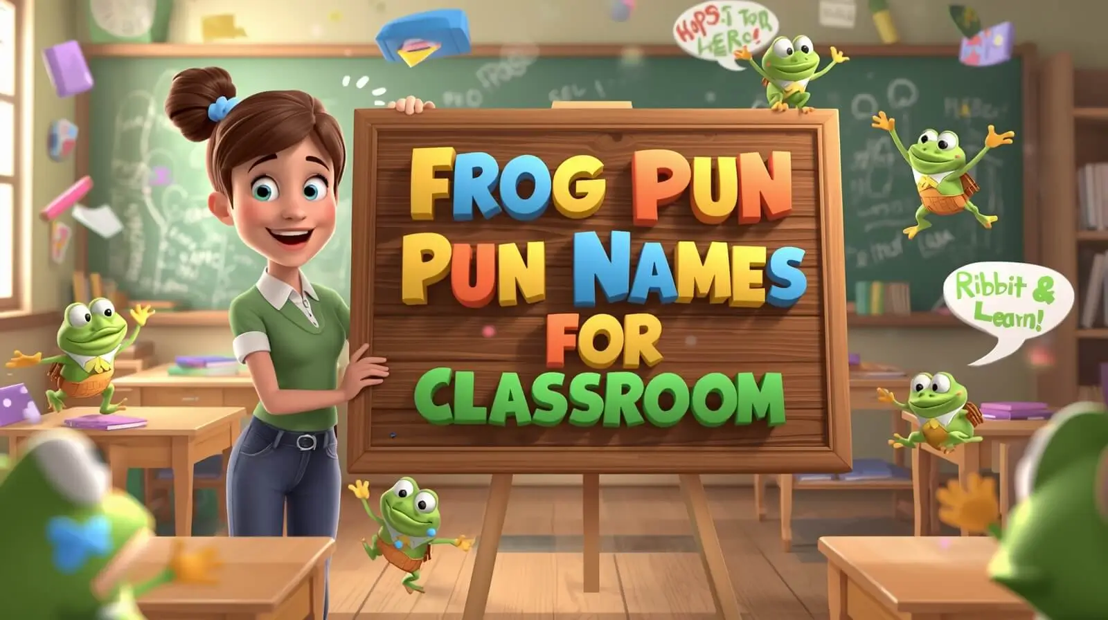 frog pun names for classroom