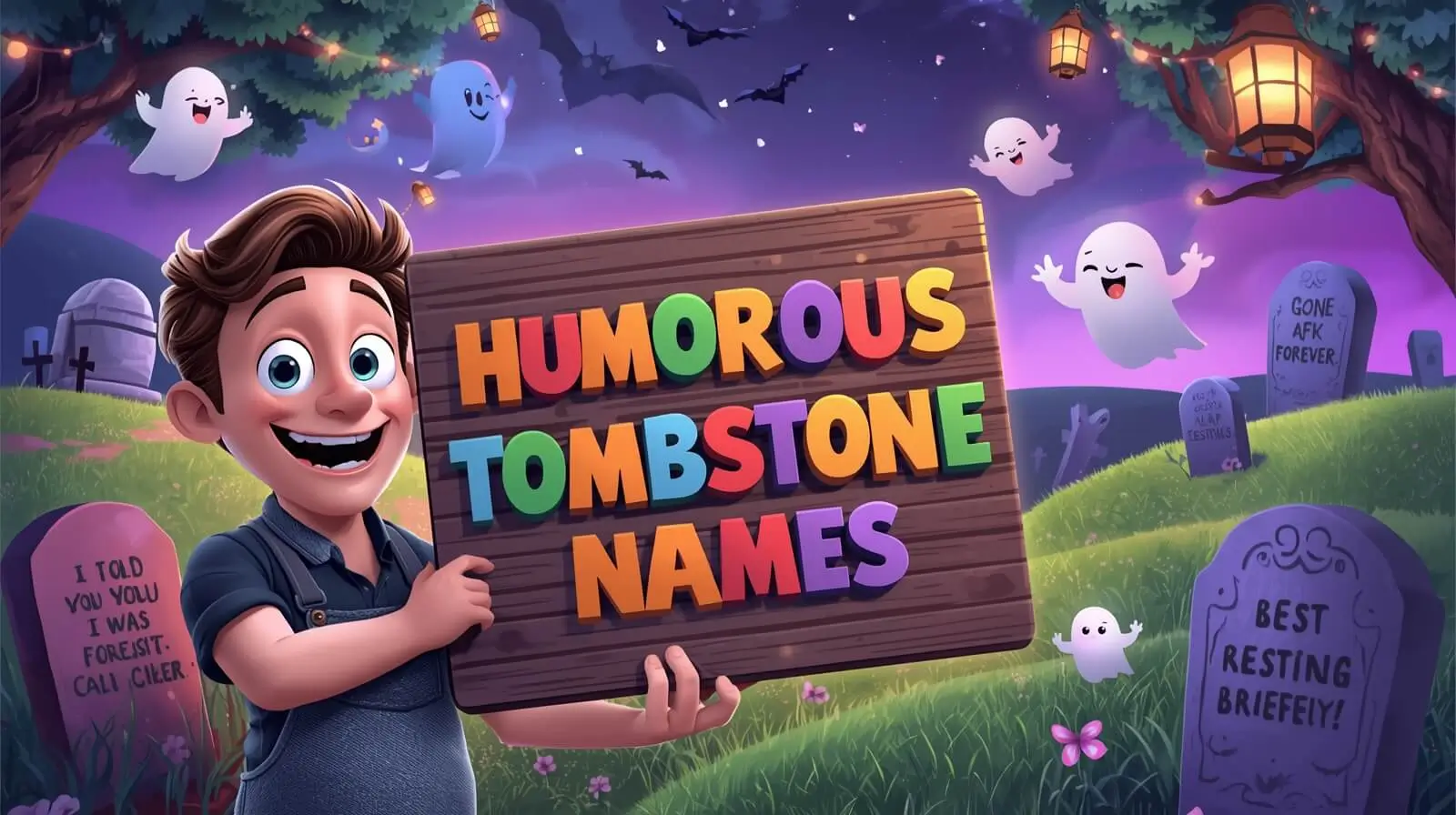 humorous tombstone names
