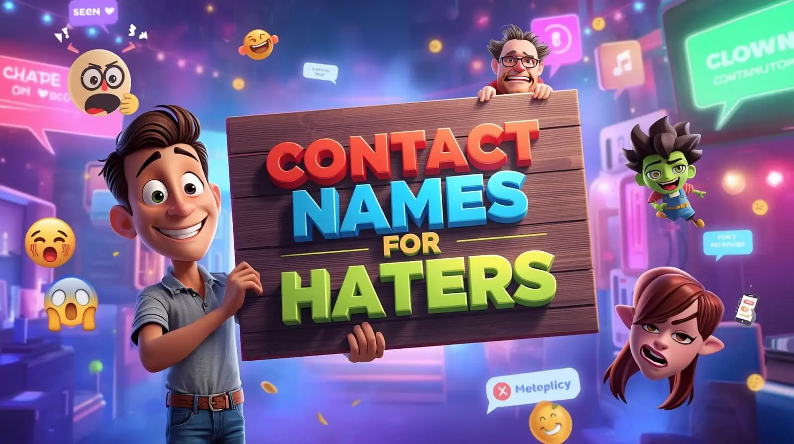 Contact Names for Haters