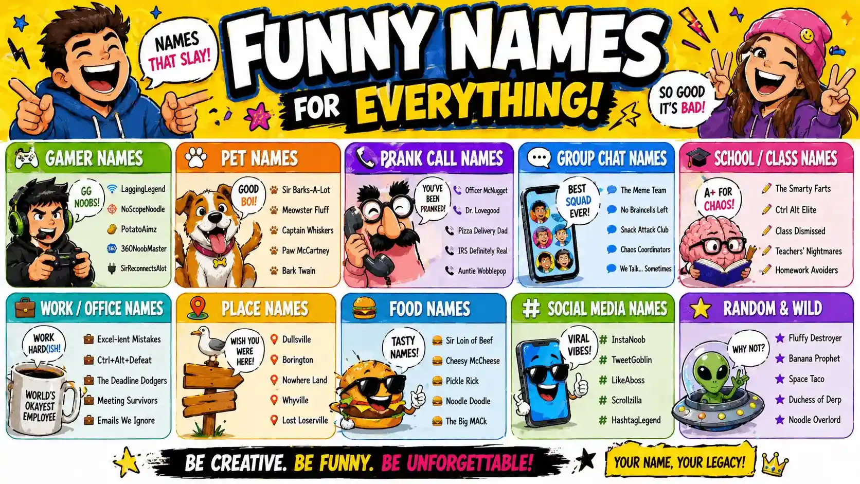 funny names for everything