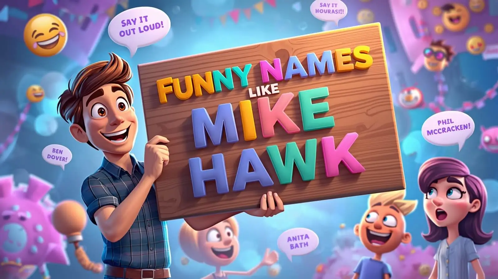 funny names like Mike Hawk