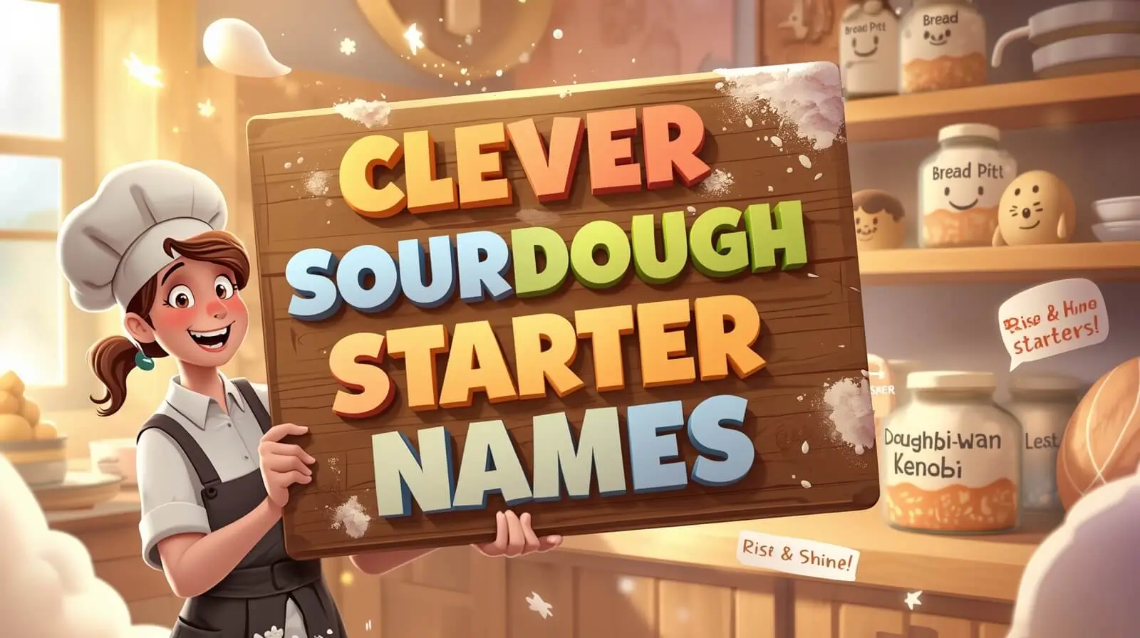 clever sourdough starter names