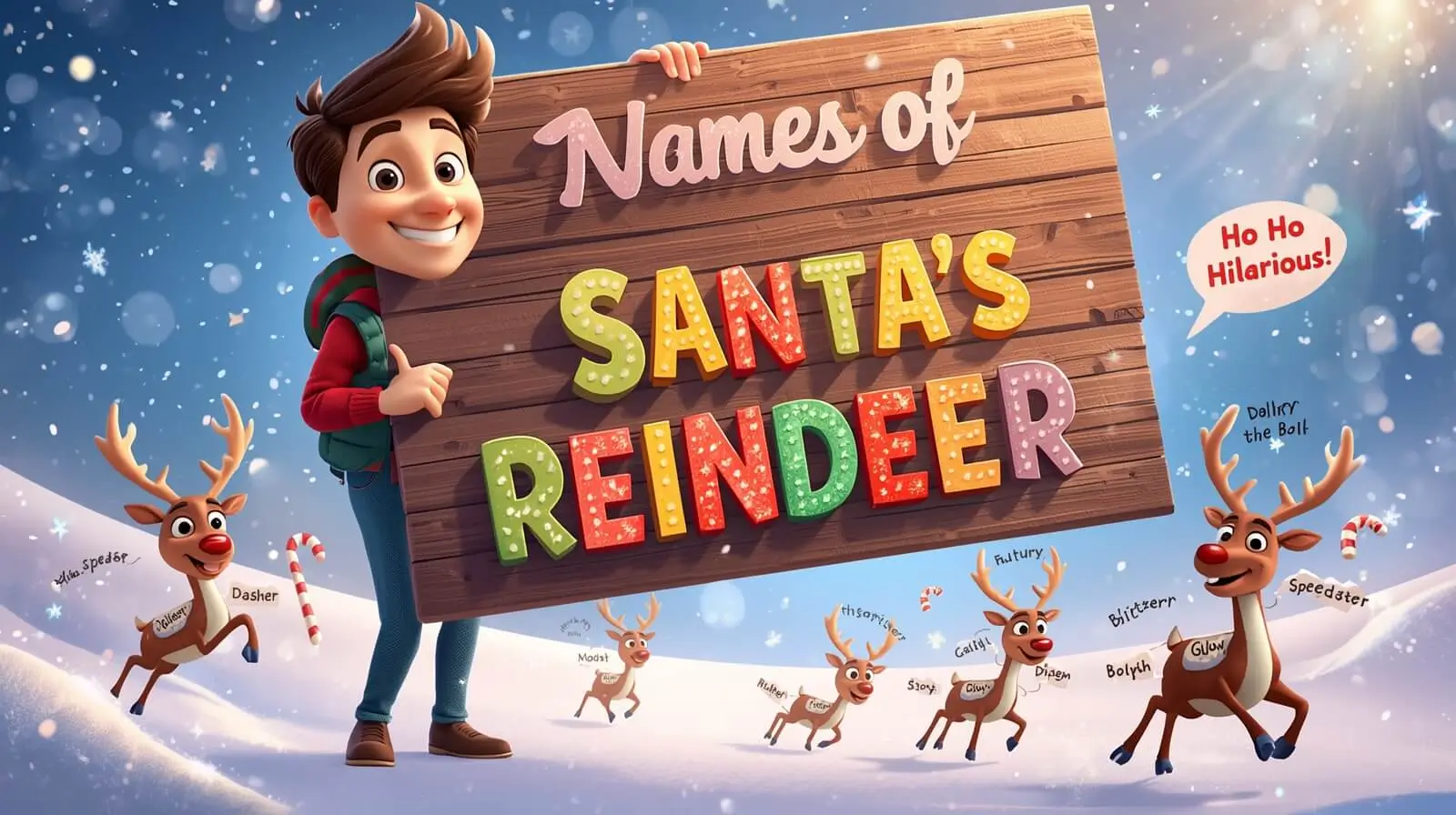 Names of Santa's reindeer
