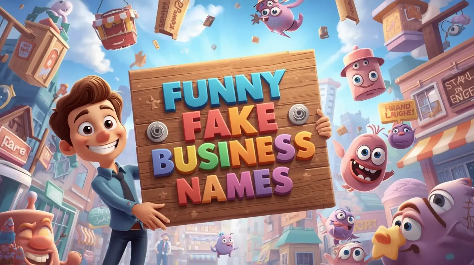 funny fake business names