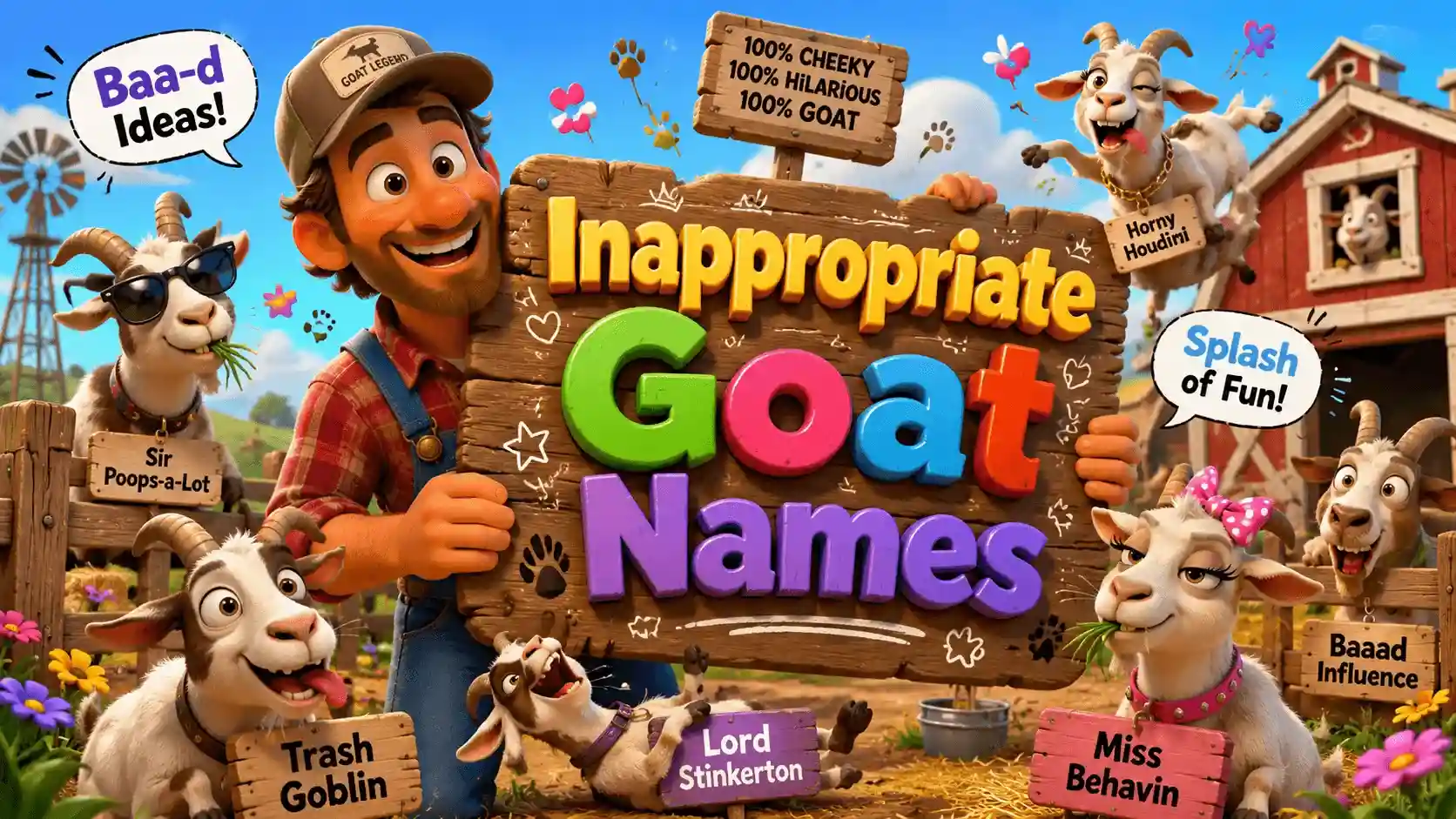 inappropriate goat names