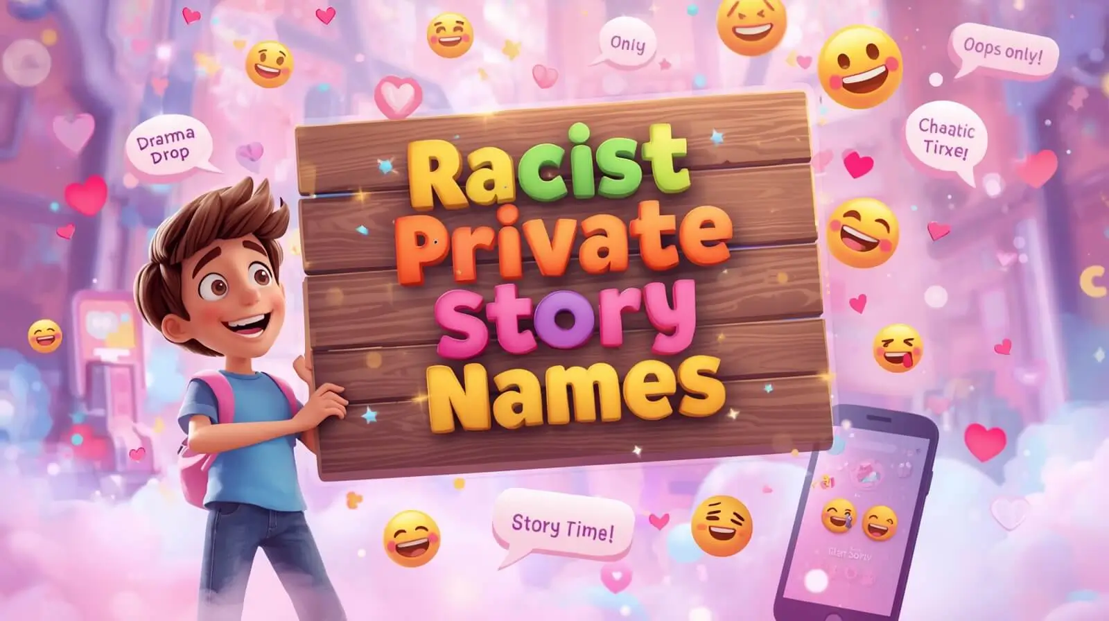 racist private story names