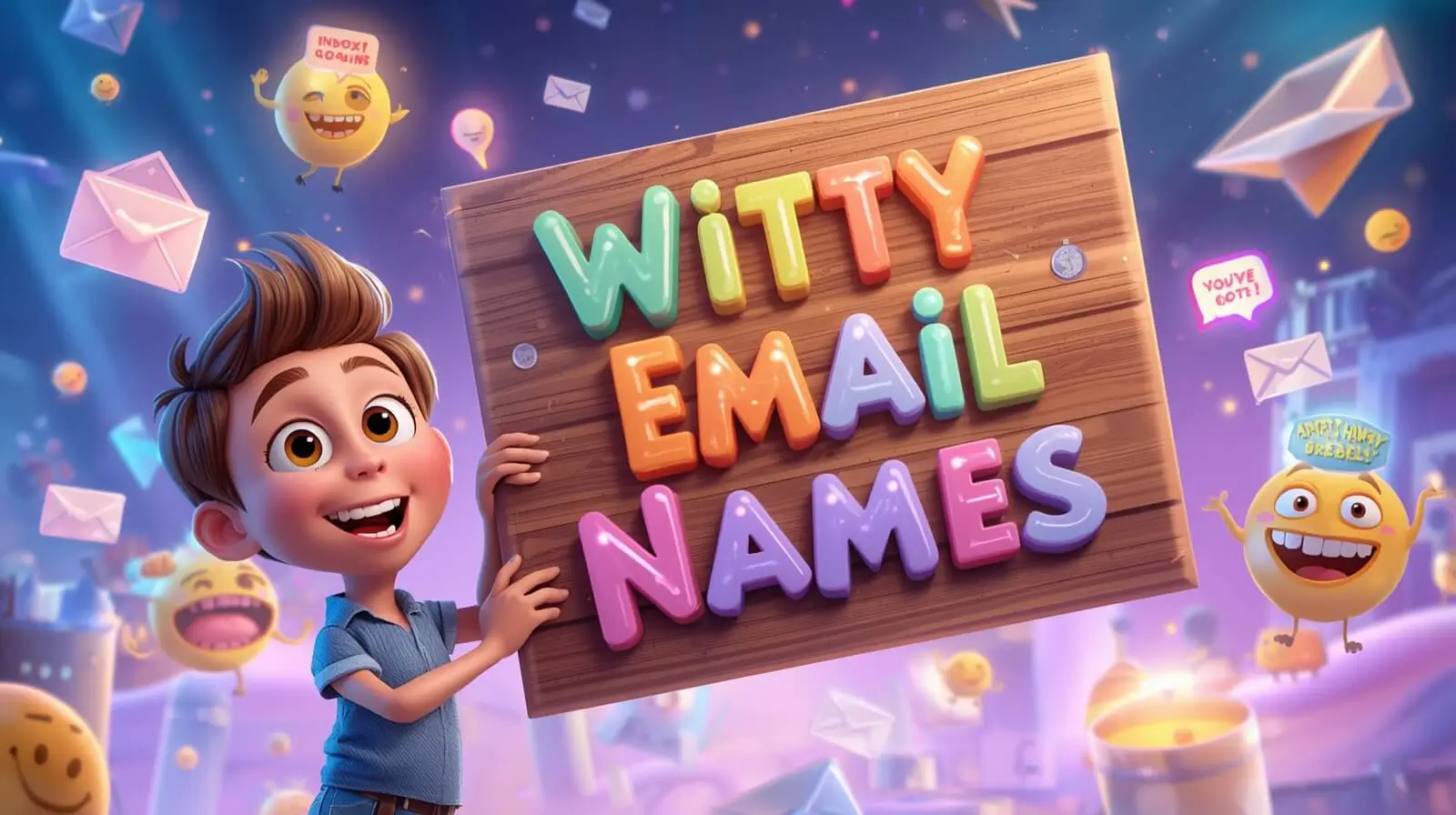 witty email names