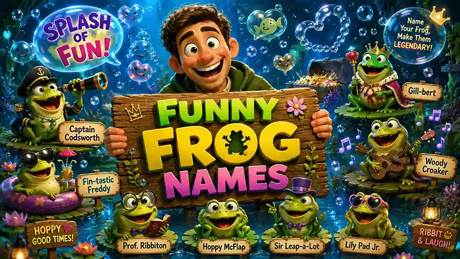 funny frog names
