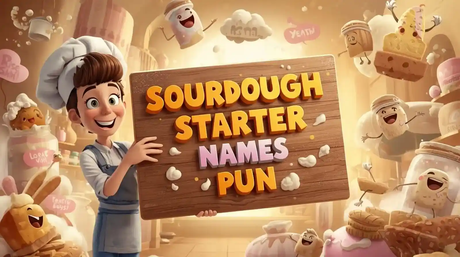 sourdough starter names pun