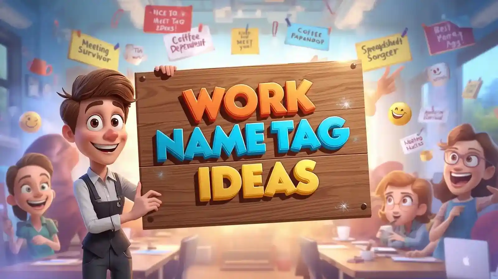 work name tag ideas