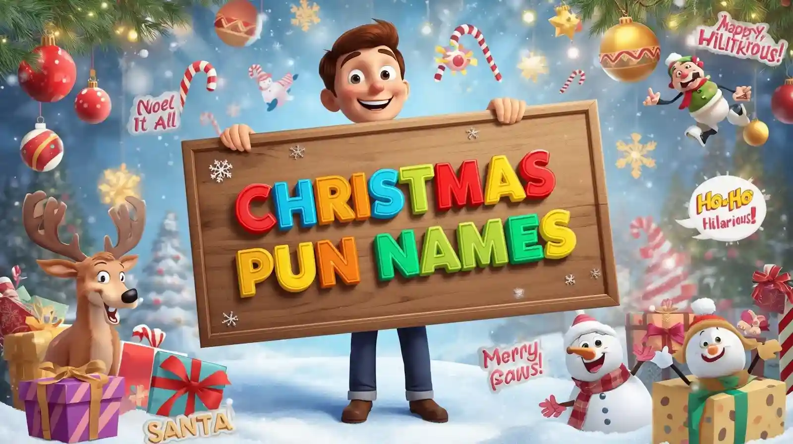 christmas pun names