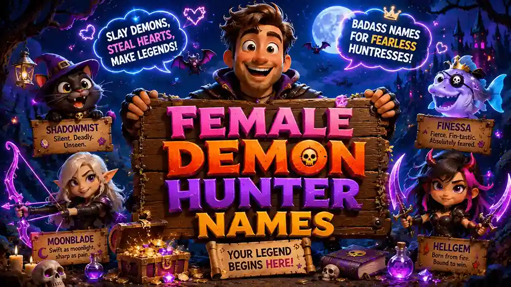 female demon hunter names