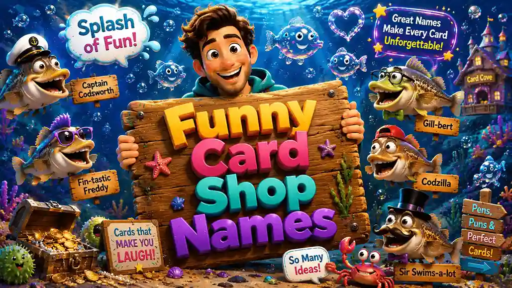 funny card shop names
