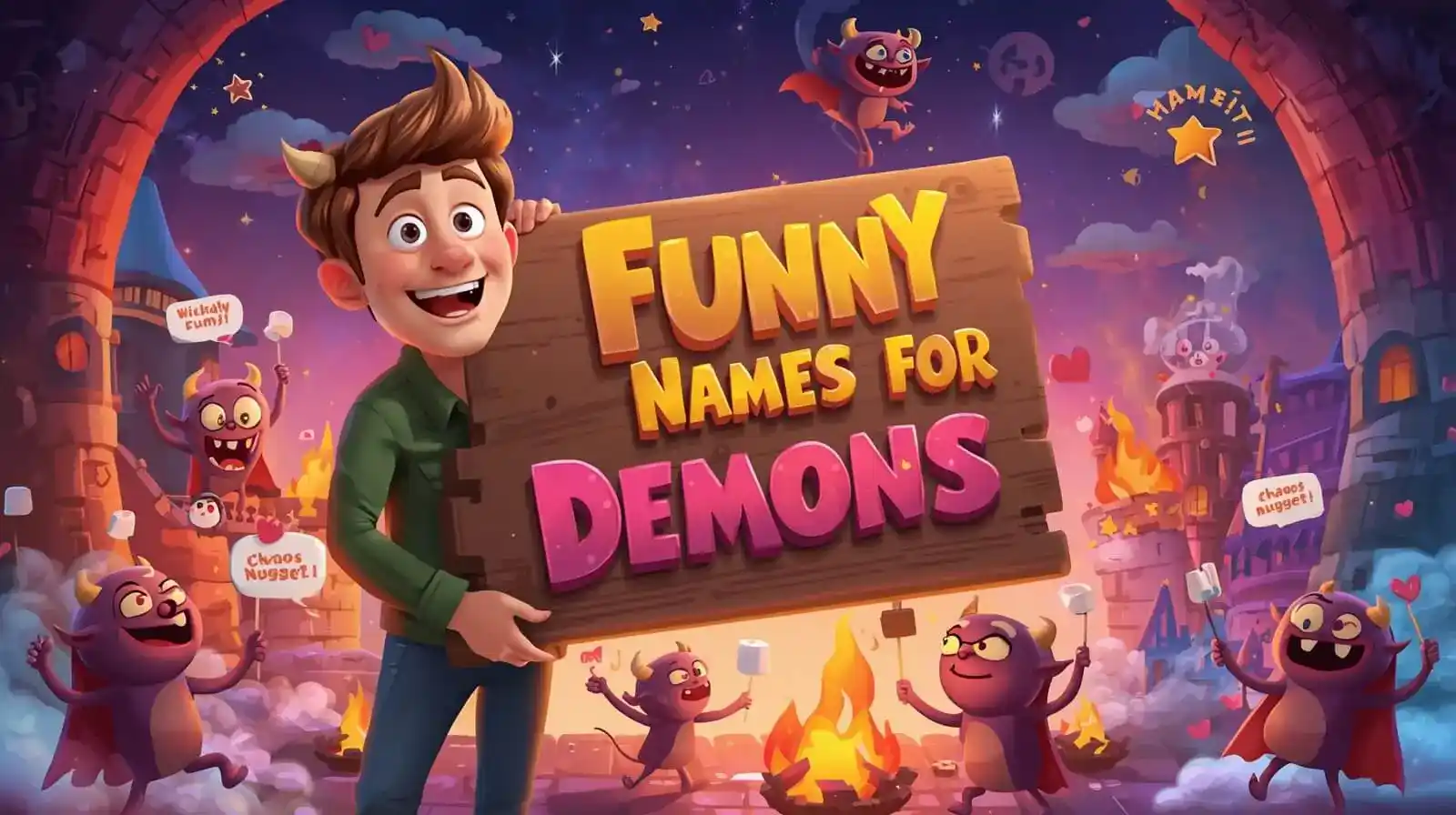 funny names for demons