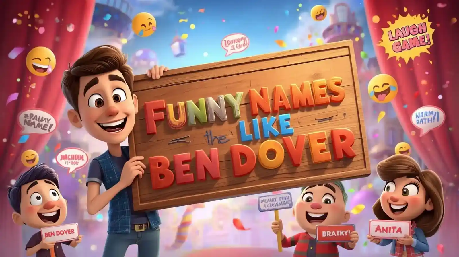 funny names like ben dover