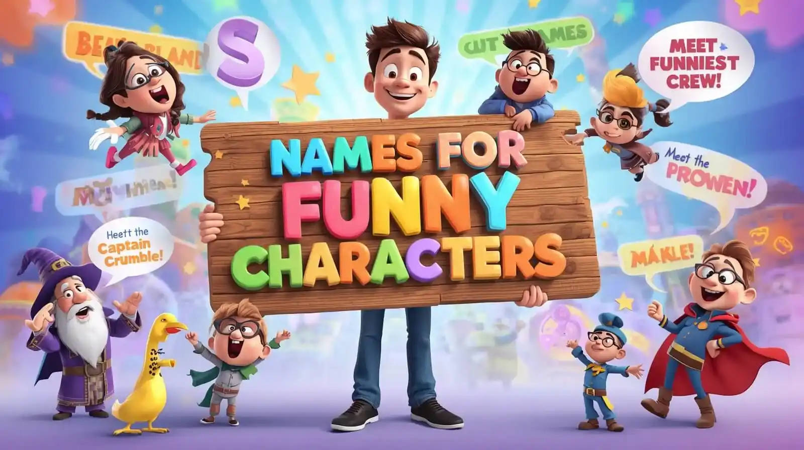 names for funny characters