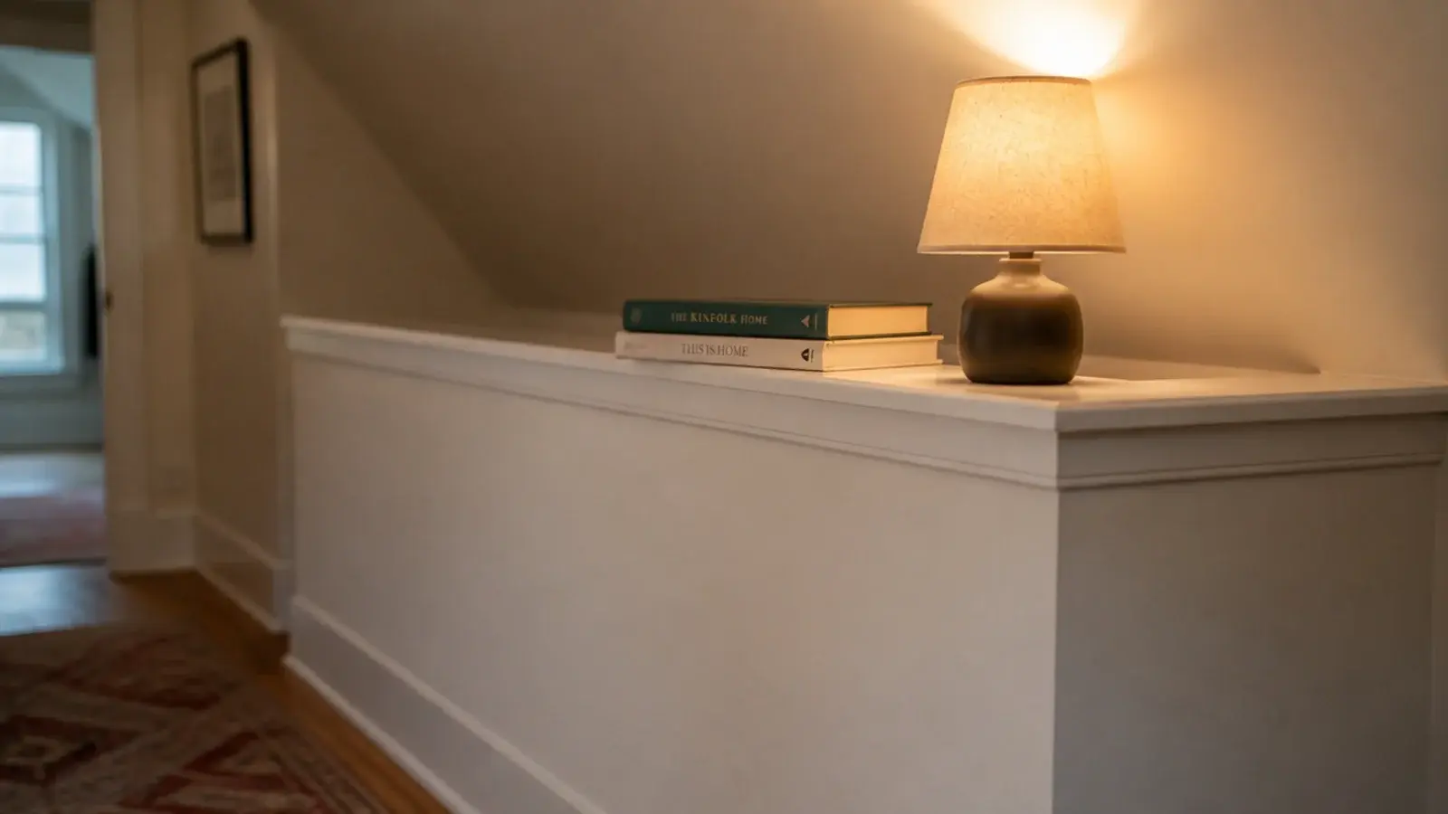 knee wall built at the point a sloping ceiling reaches waist height