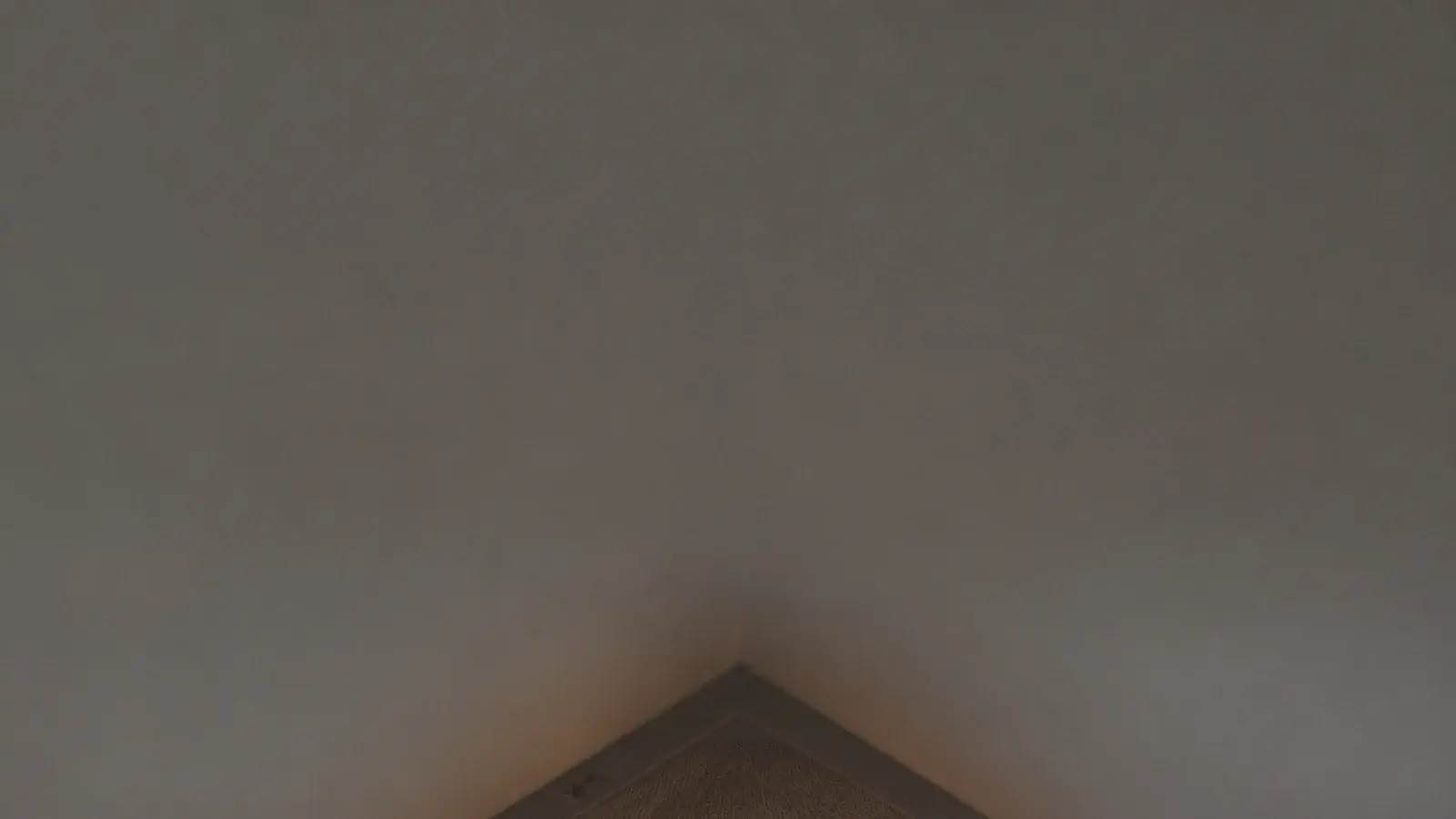 vertical view of a low attic bedroom with short ceilings and a floor bed