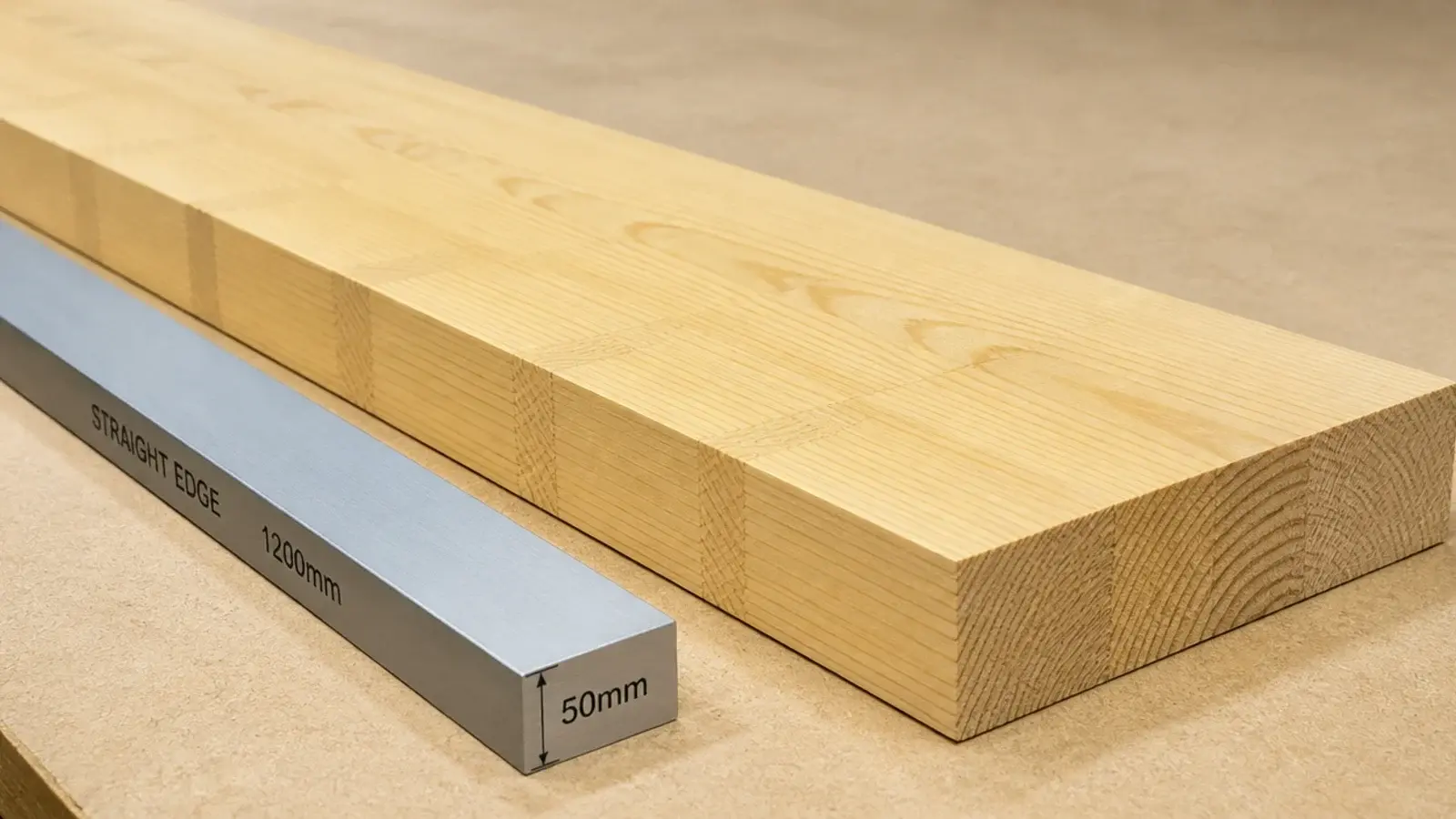 angled view revealing repeating short lengths glued into one panel