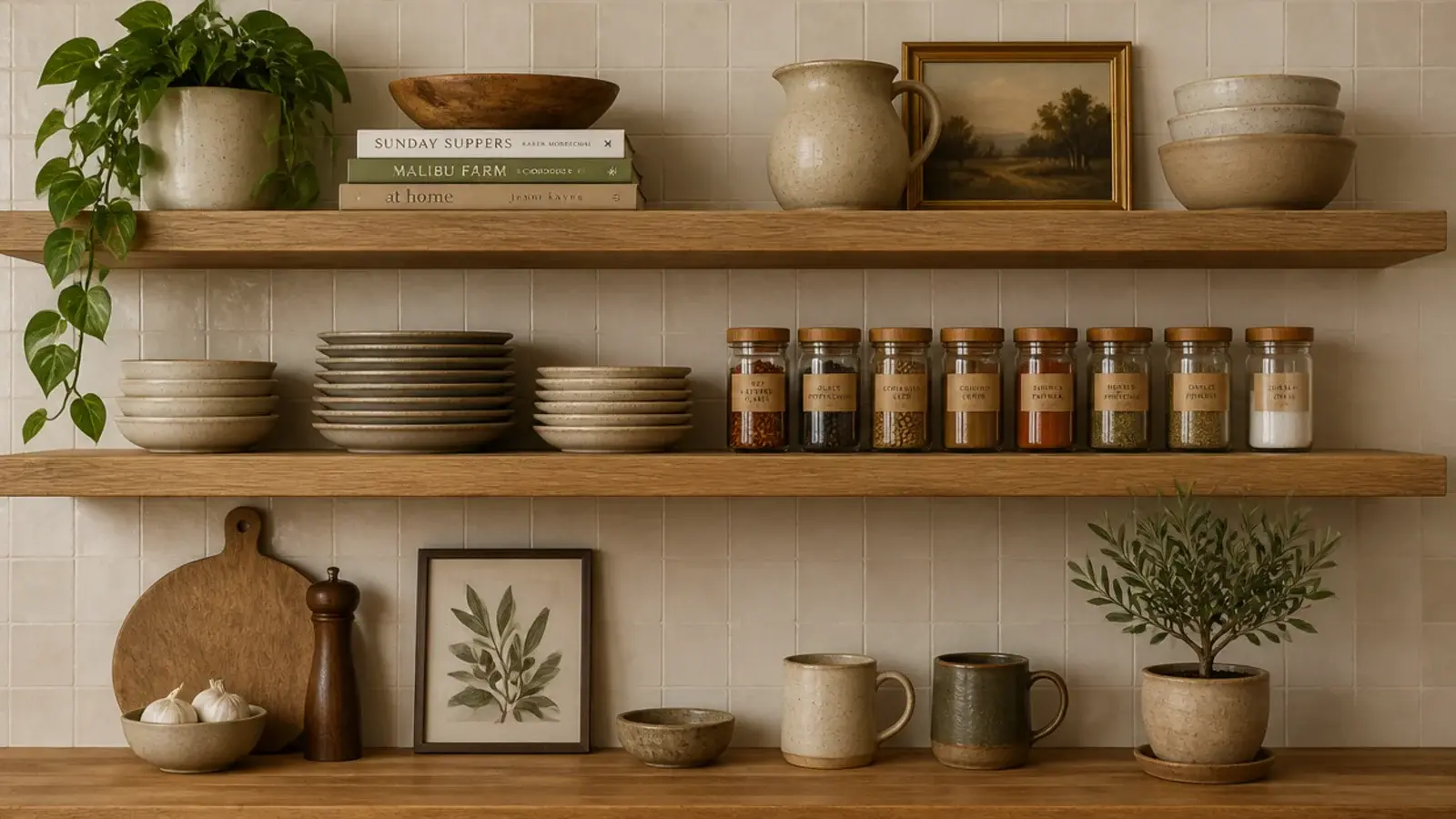 Kitchen Shelf Ideas — cozy decorating ideas from Name Chuckle