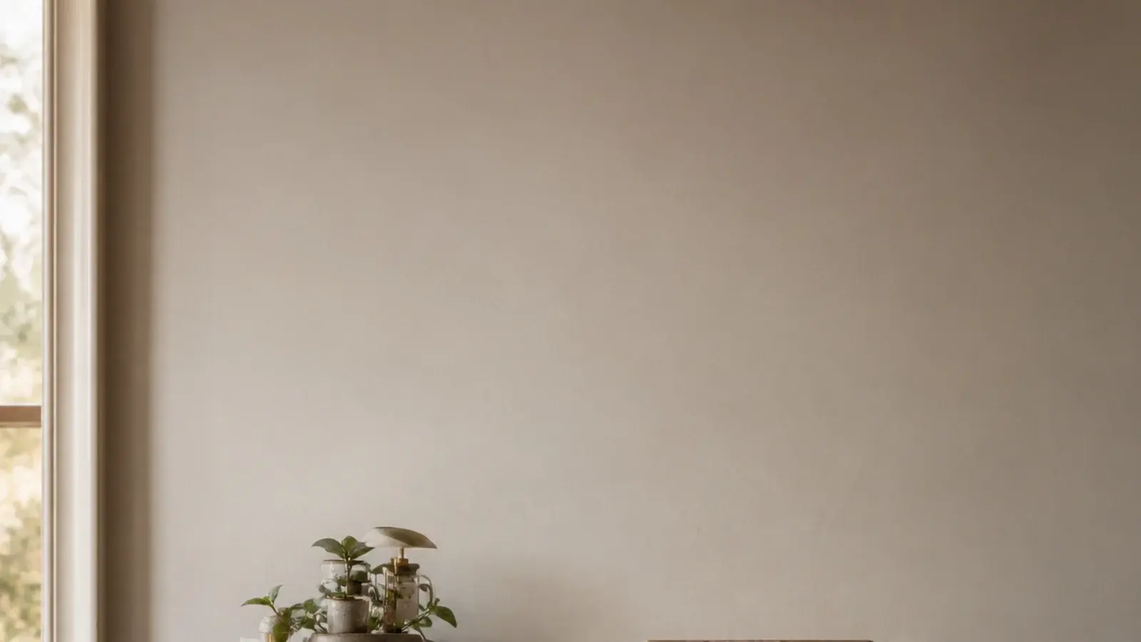 vertical image of a cozy small coffee corner styled to look expensive