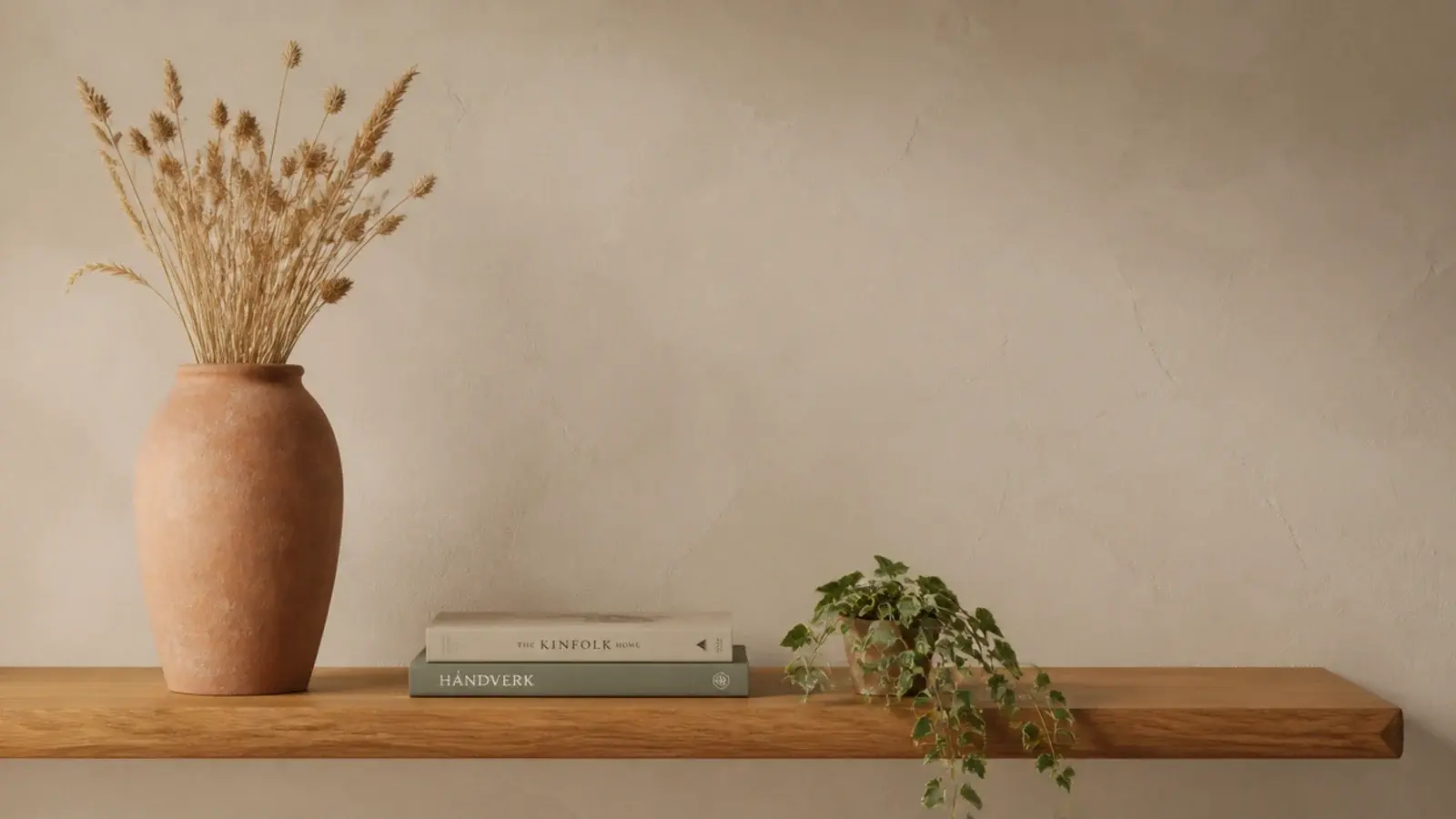 calmly styled level floating shelf showing the corrected approach in practice