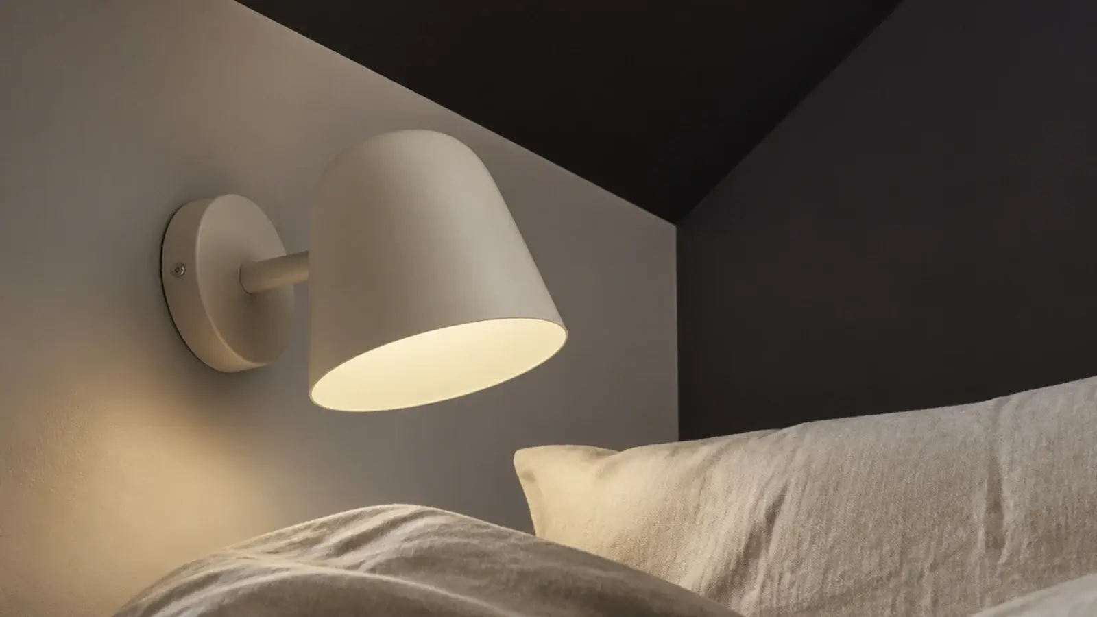 deep opaque shade seen from a pillow with no visible filament