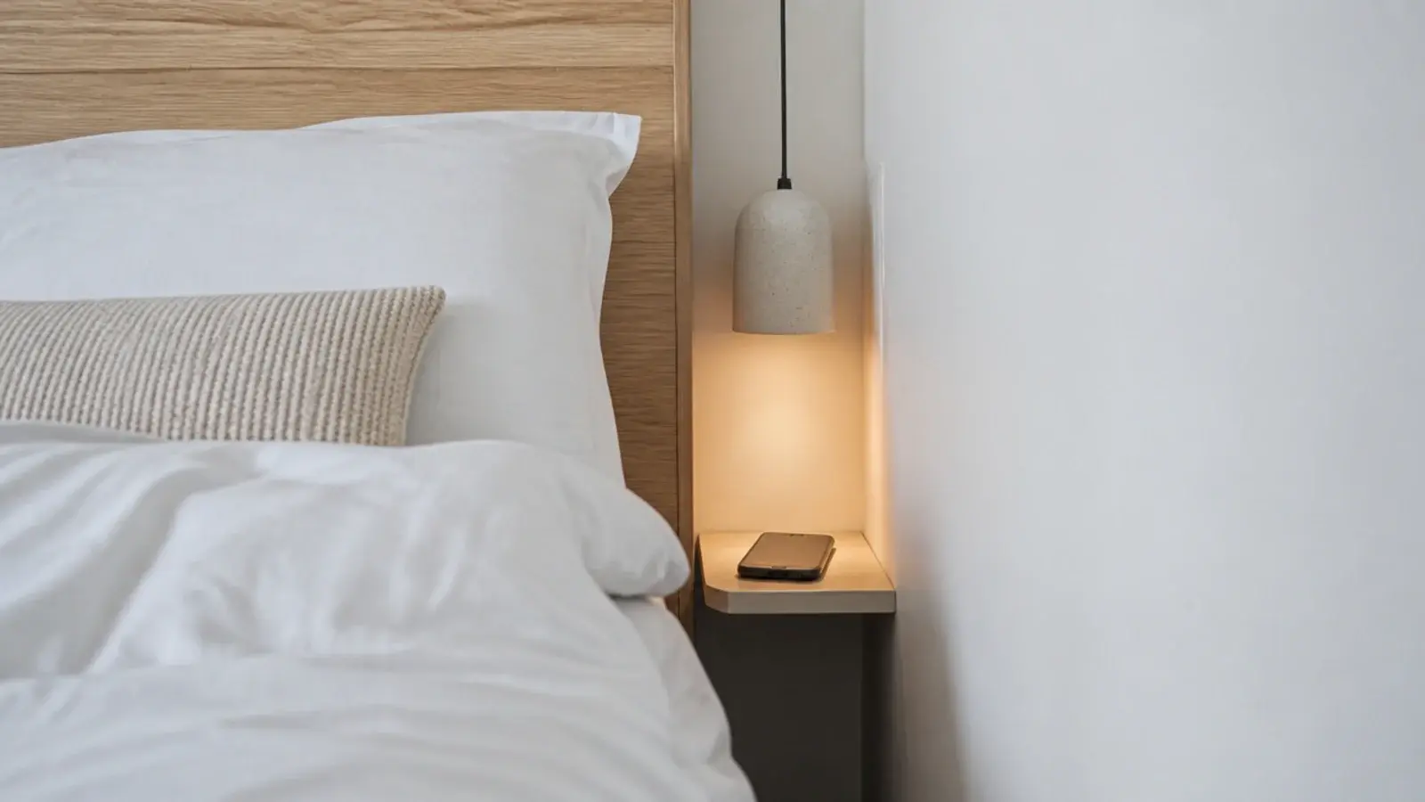 pendant lighting a bed side gap far too narrow for furniture