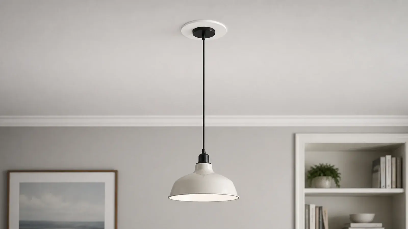 pendant conversion kit replacing one recessed living room downlight