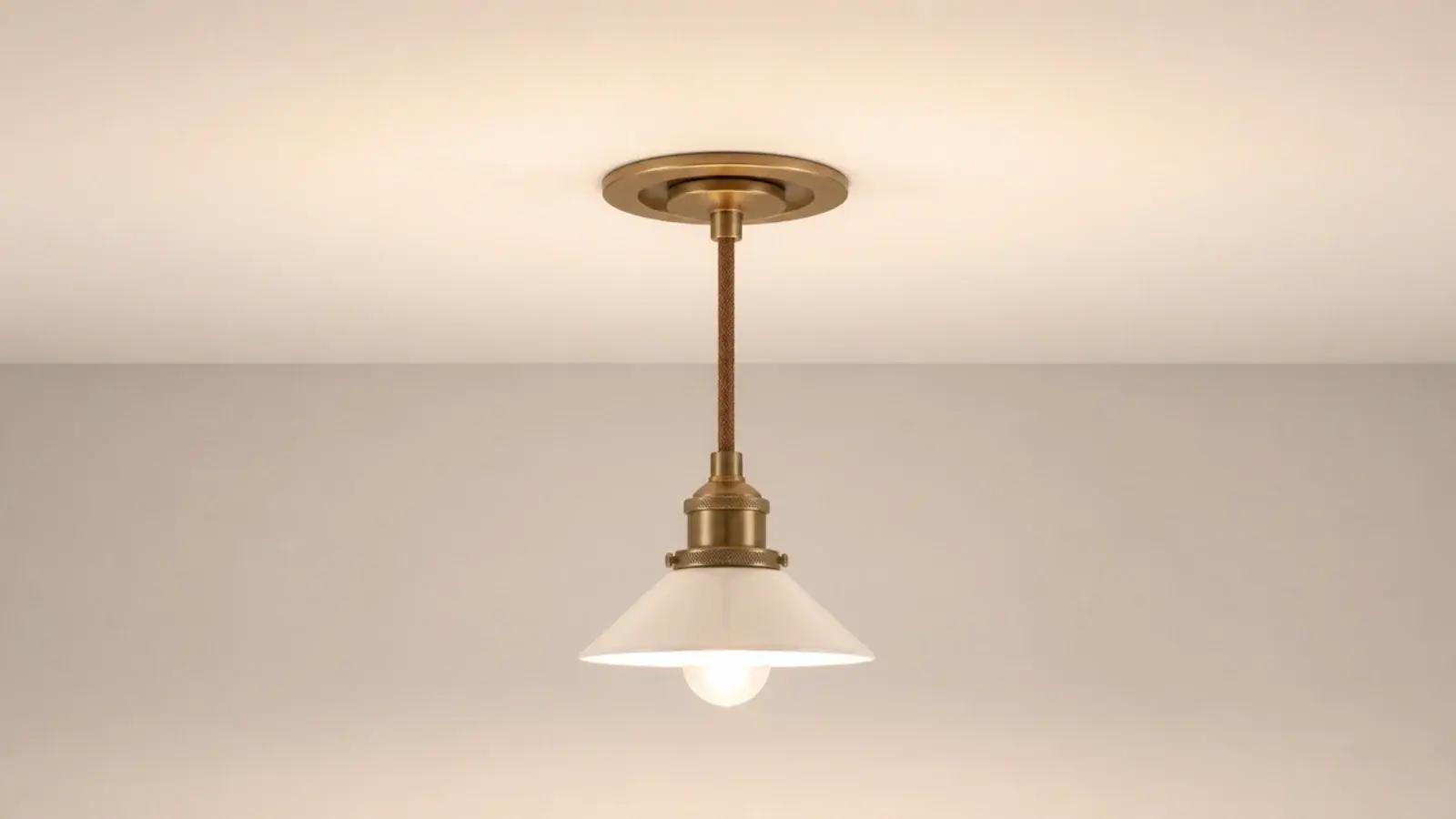 conversion kit turning a downlight into a small pendant