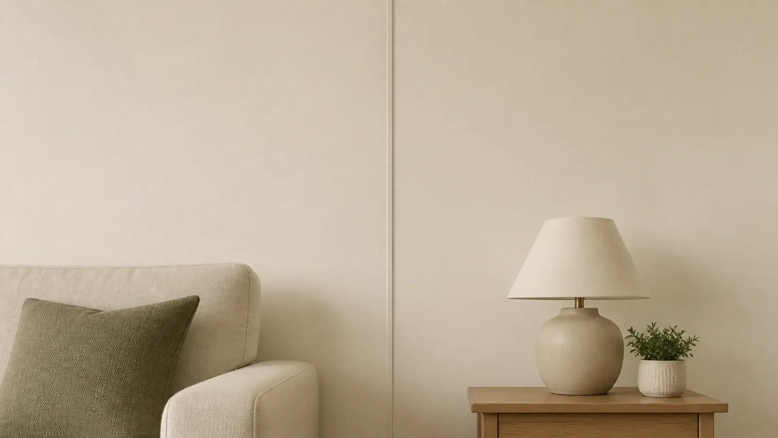 paintable cord channel running invisibly down a rented wall