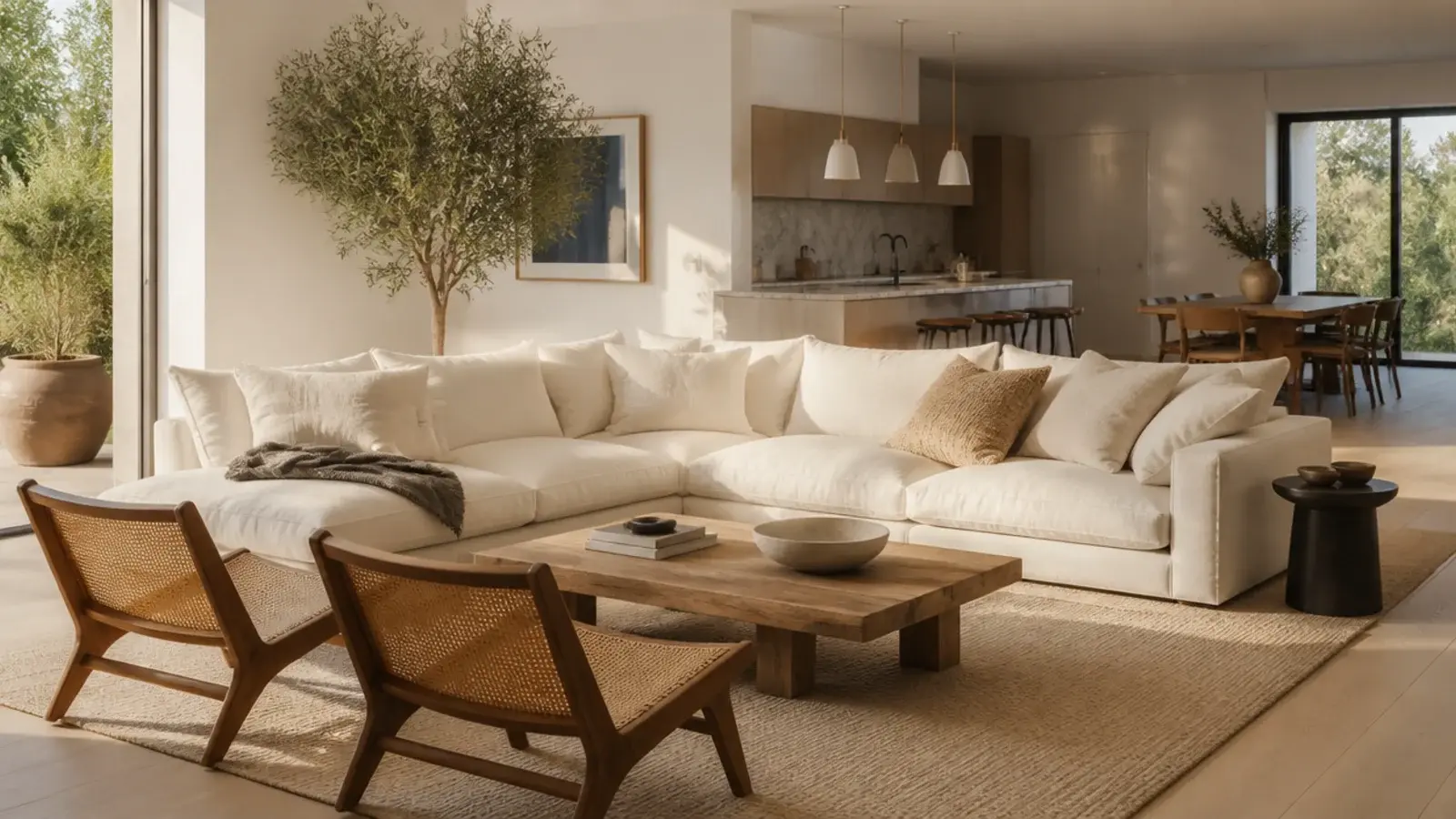 large area rugs in a living room covering an open plan ash floor