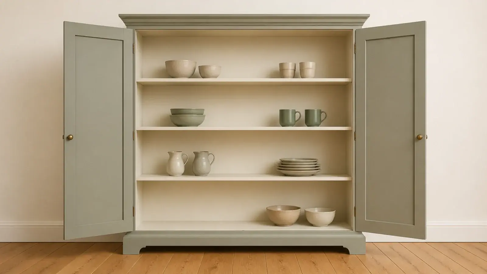 closed shoe cabinet holding a deliberately limited number of pairs