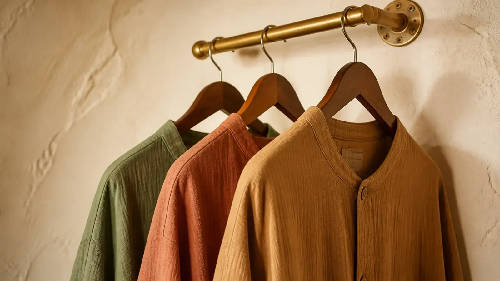 warm 3000K light restoring true color to neutral closet clothing