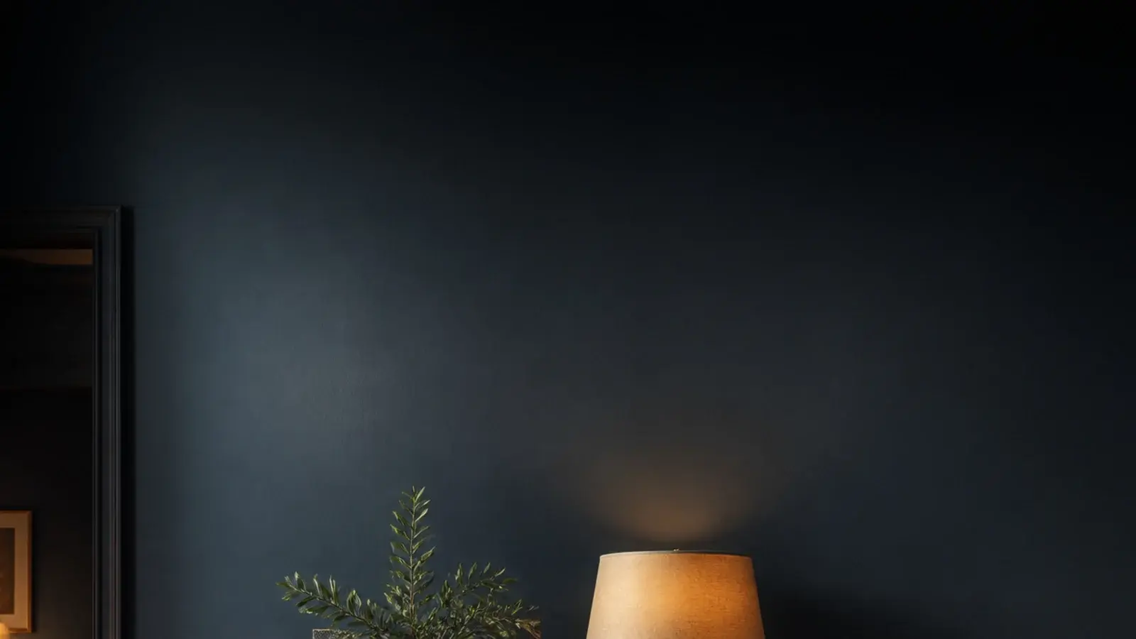 tall photo of wall molding design with boxes and a painted chair rail
