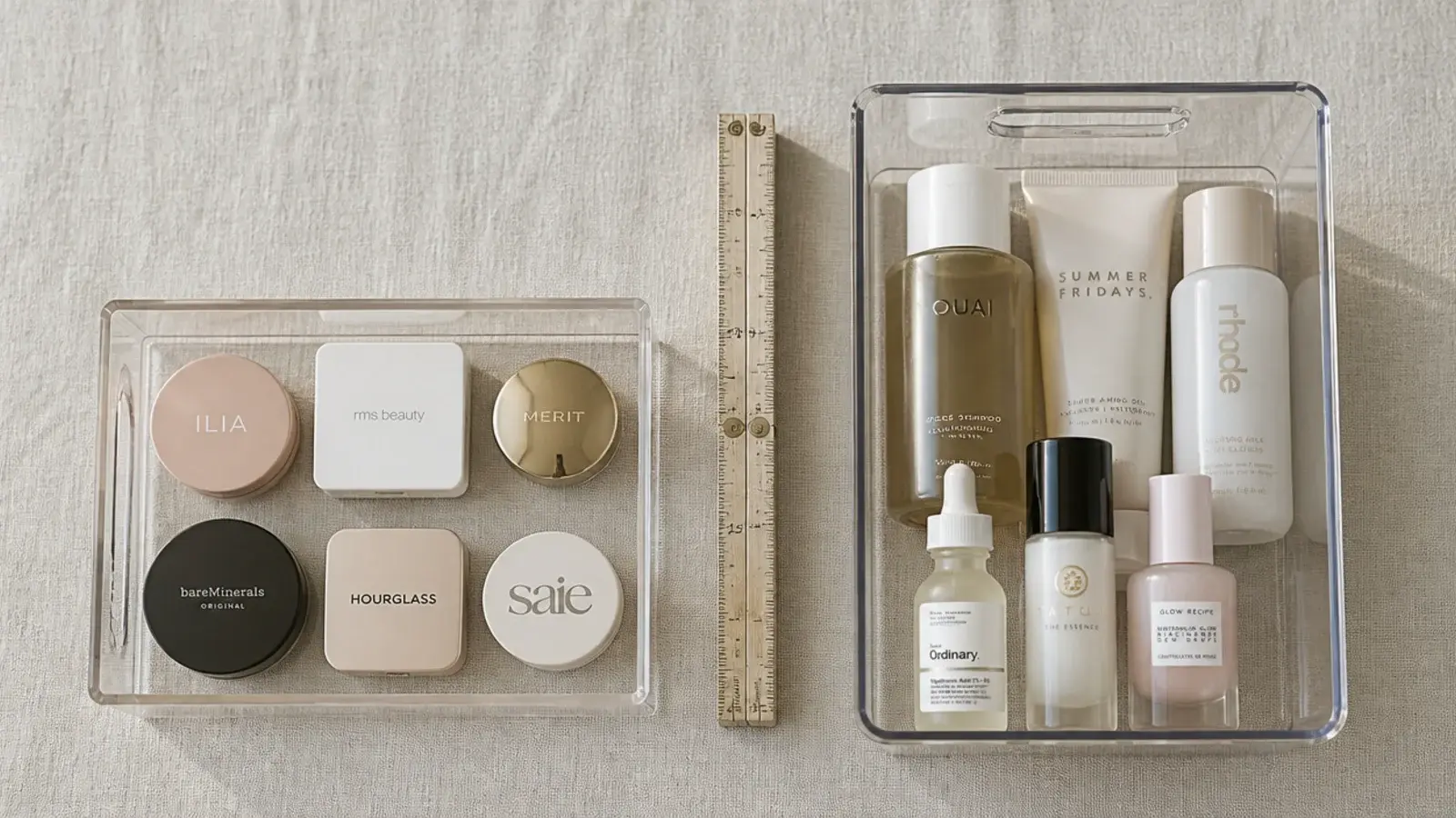 shallow and deep drawer inserts compared for vanity organization