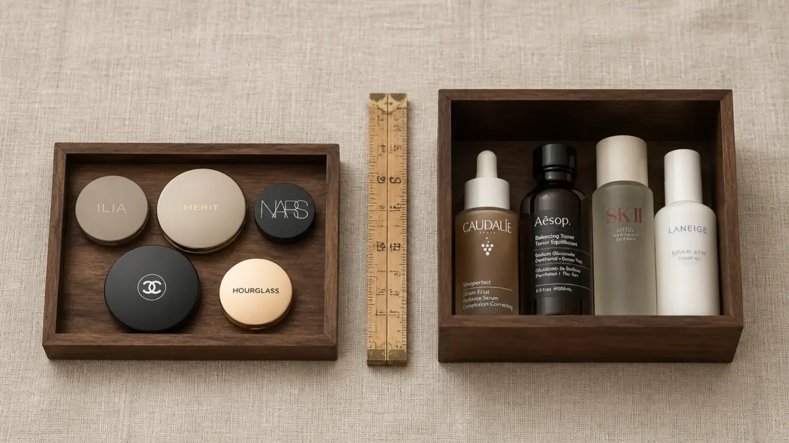 shallow and deep vanity drawer inserts compared for depth