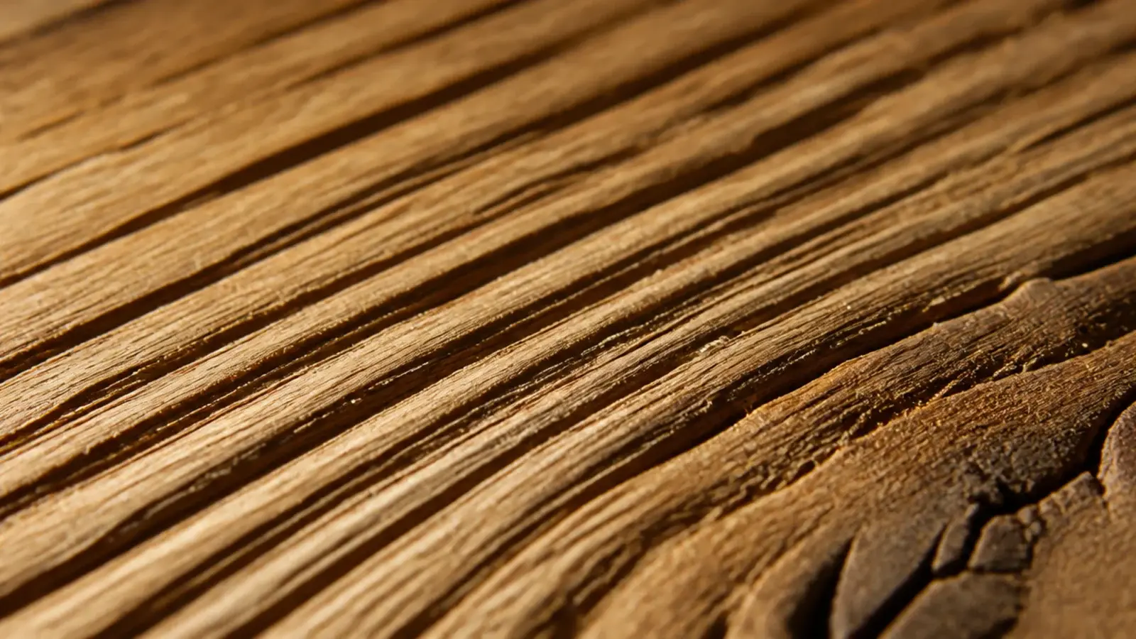 wire brushed oak plank with soft grain scrubbed out between hard rays