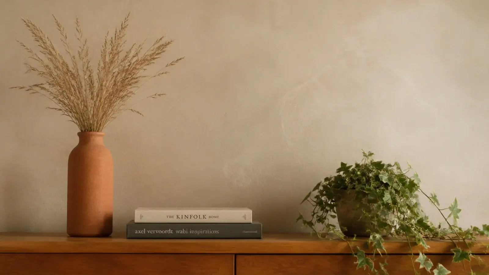 calm edited floating shelf display representing lessons from every makeover