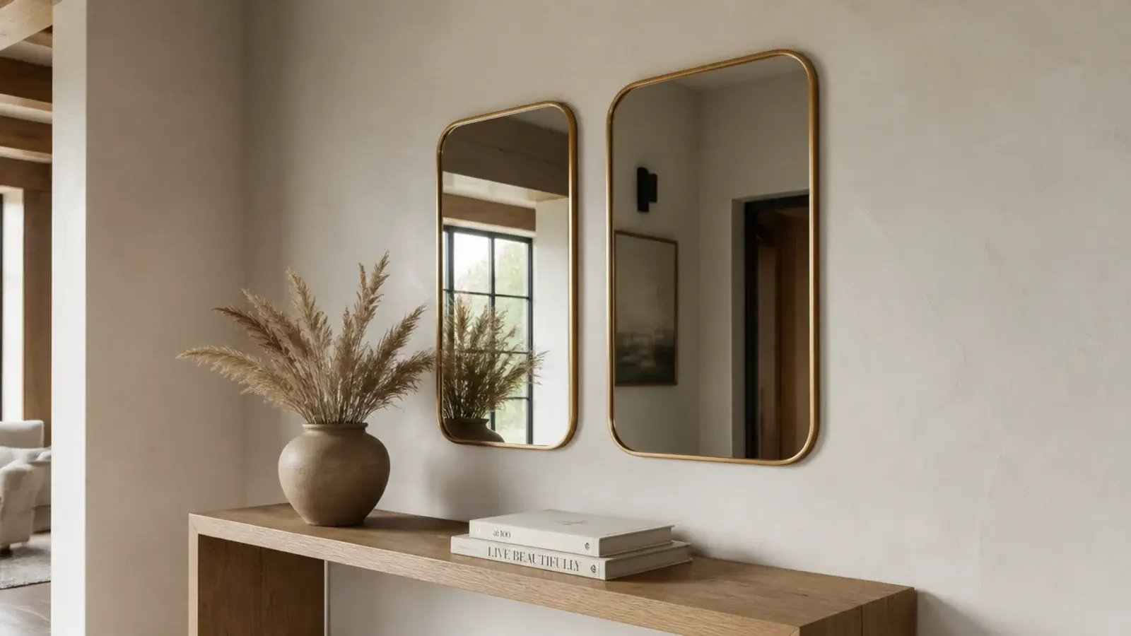 calm finished mirror wall showing the lessons from twenty makeovers
