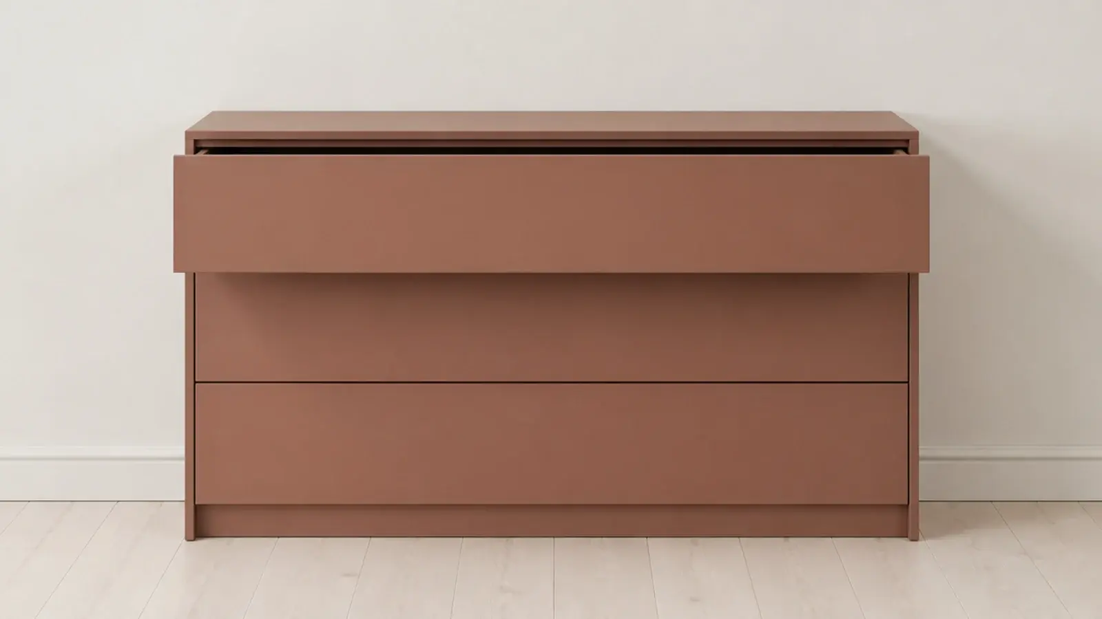 handleless push to open shoe cabinet fronts in a slim entryway