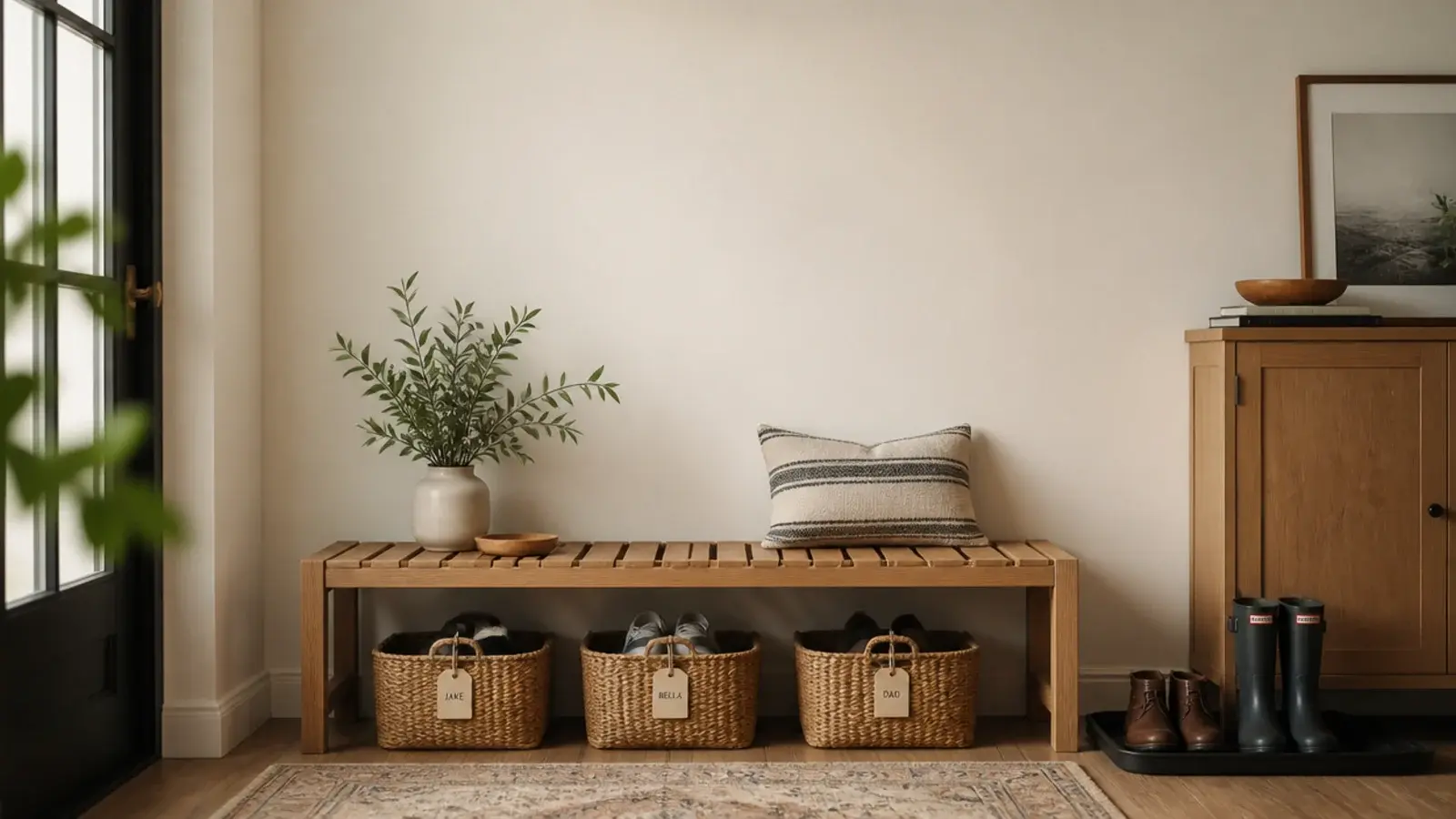 vertical buying guide image comparing the best shoe storage solutions by type