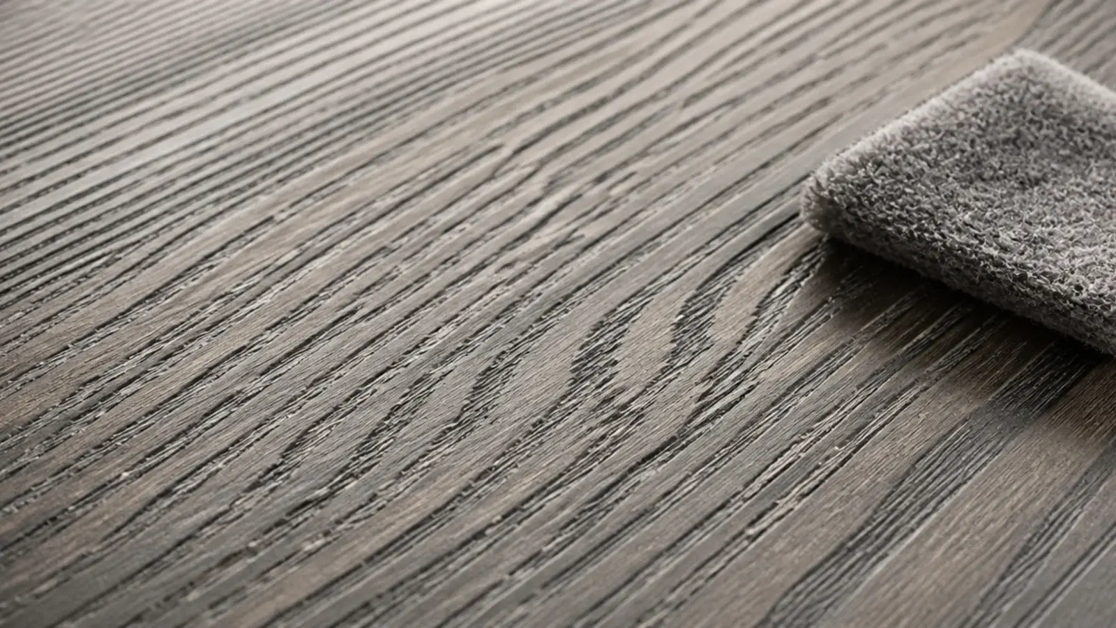 wire brushed grey oak showing pigment collected in the open grain