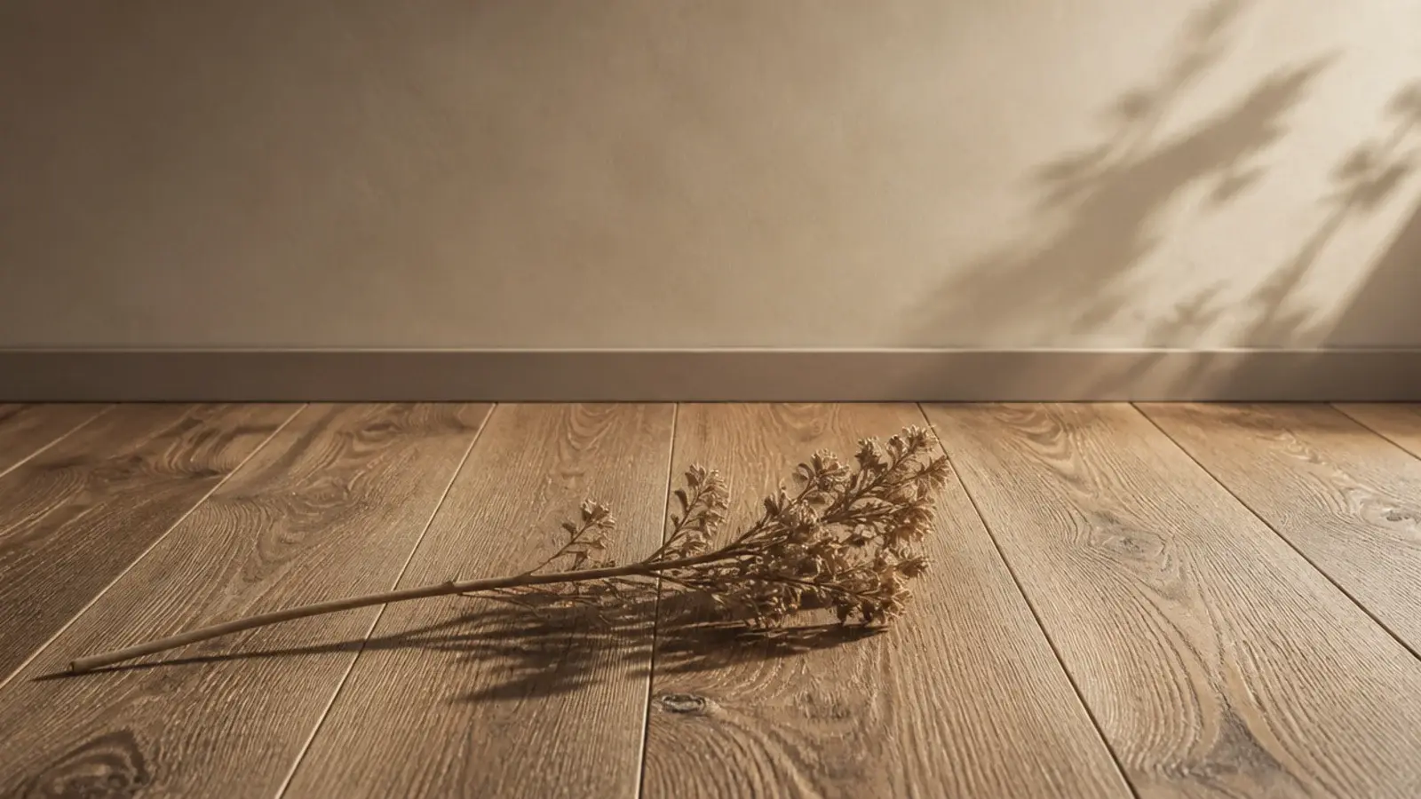 tall detail of textured oak flooring with brushed grain and matte sheen