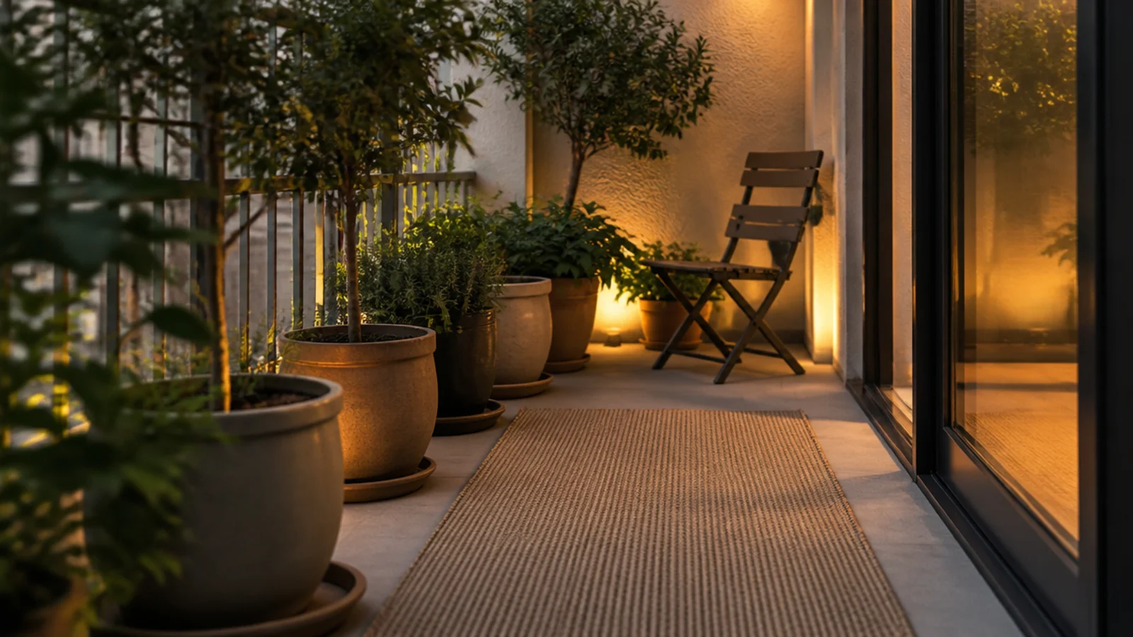 calmly finished apartment balcony showing every makeover lesson combined