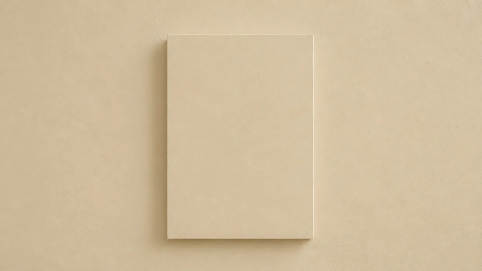 seamless painted box on a wall finished in the same colour