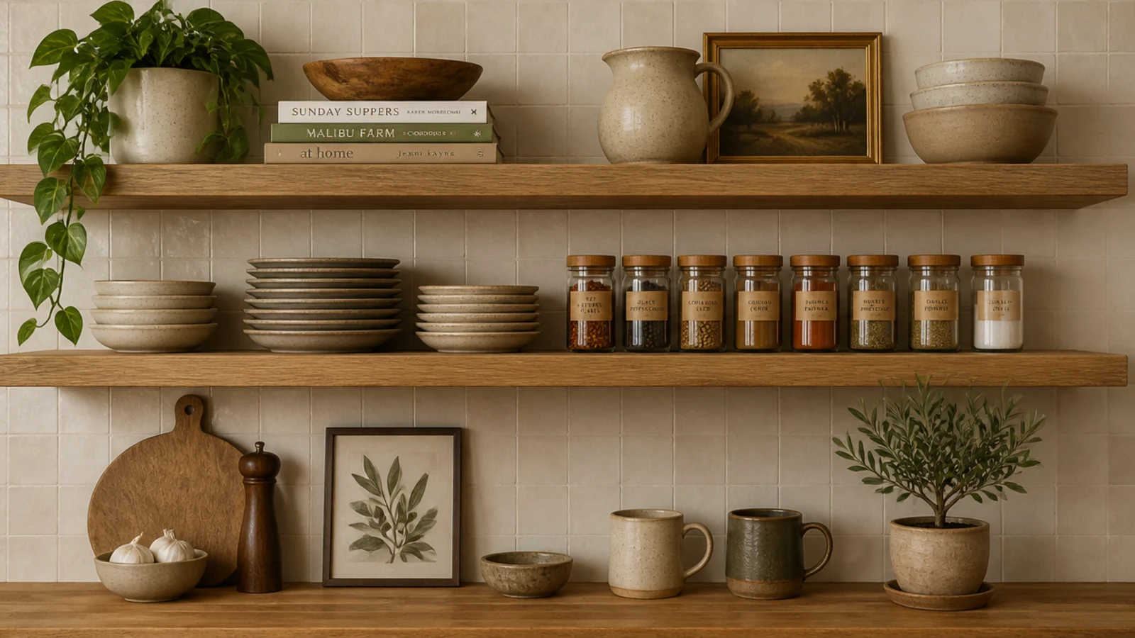 Kitchen Shelf Ideas — cozy decorating ideas from Name Chuckle