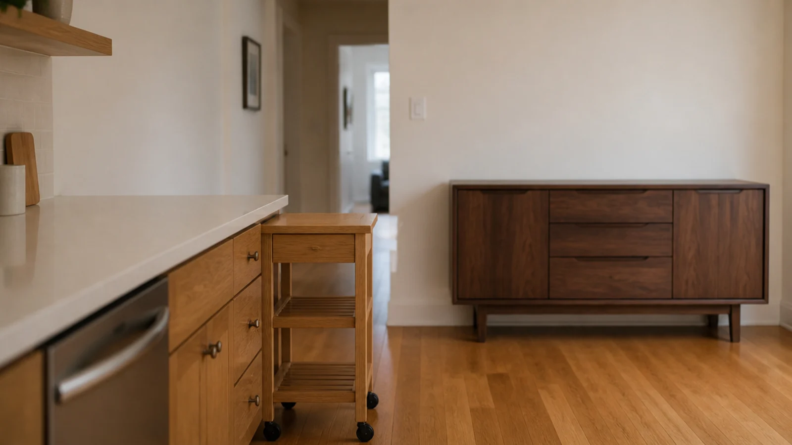 three coffee bar surface options counter cart and sideboard compared