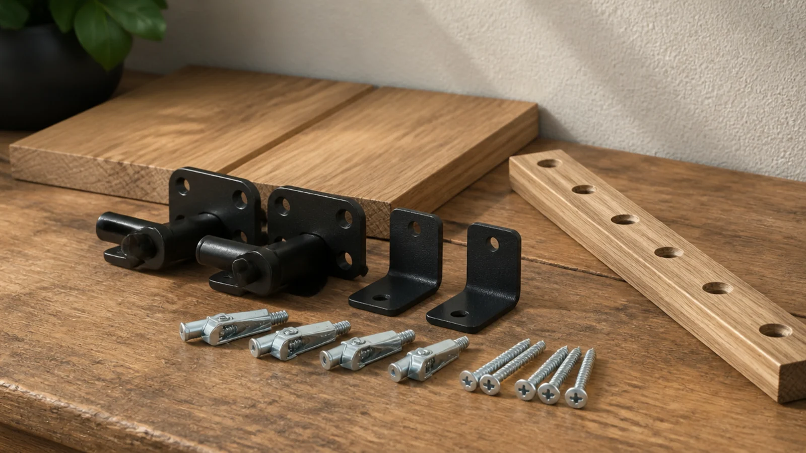 range of the best floating shelf brackets in steel black and brass finishes